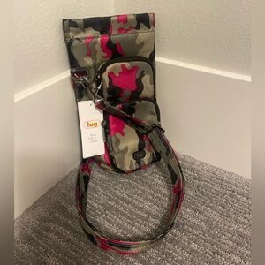 NWT- Lug Huggie SE Crossbody Bottle Holder- Cameo Orchid.